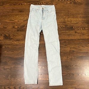 zara high-wasted flare jeans